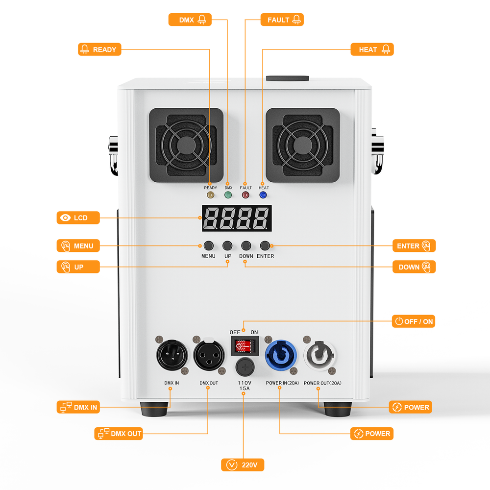 700W Cold Spark Machine DMX Wireless Remote Control Stage Firework Machine