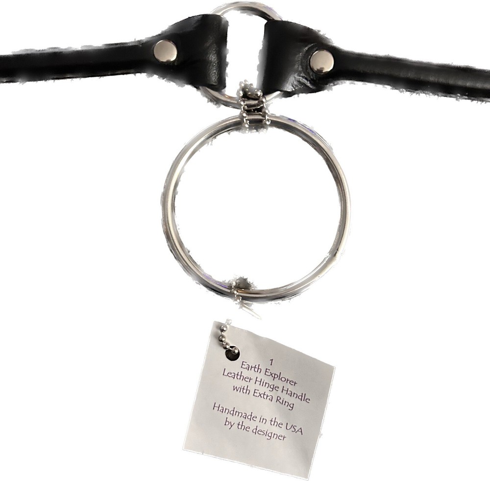 Handbag Supplies Leather Hinge Handle with Extra Ring Accent Snaps Instructions