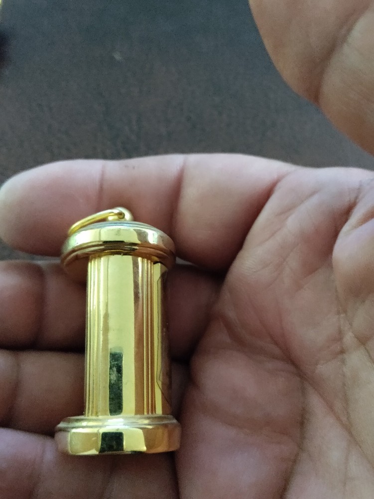 Wallace Silversmiths Goldplated Mini Garriage Clock