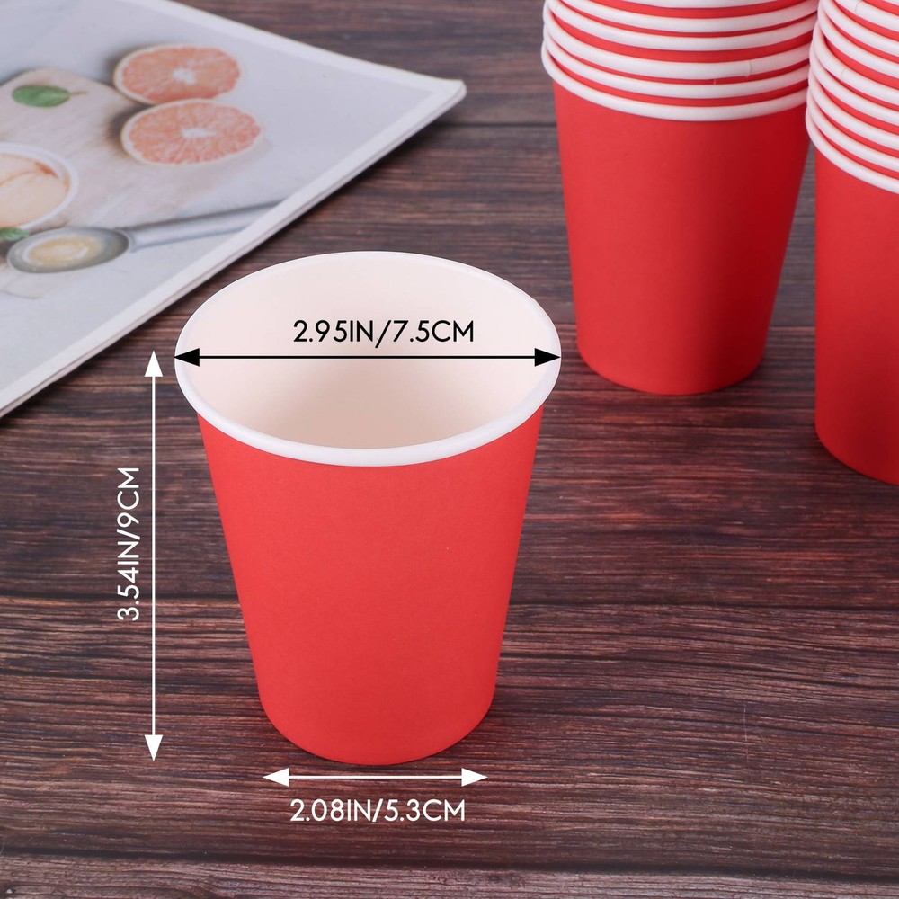 20 Cups (9oz) - Plain Solid Colours Birthday Catering Y3H7