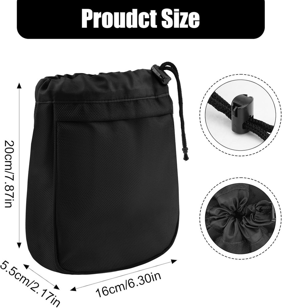 Golf Valuables Pouch,Golf Tee Pouch with Drawstrings,Nylon Golf Accessory Bag...