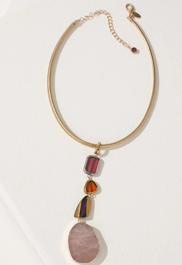 CHICO'S TIERED PENDANT NECKLACE