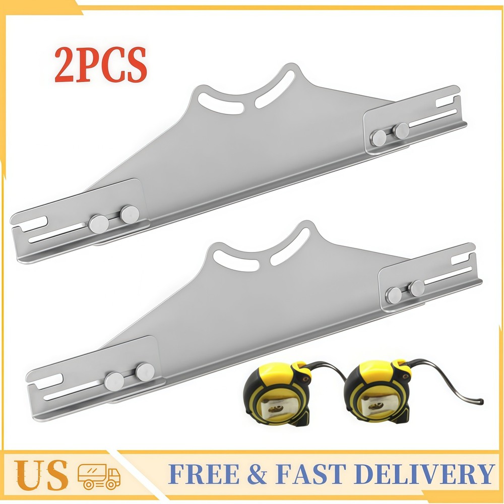 2 PCS Toe Alignment Tool Toe Plates Wheel Alignment Tool W/Tape Measures NEW