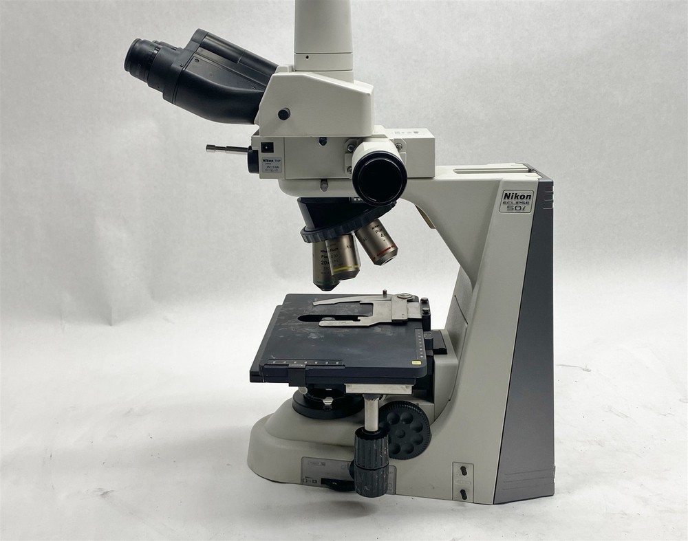 Nikon Eclipse 50i Microscope w/ Y-THS Dual Head Viewing + 4*Objective + Camera