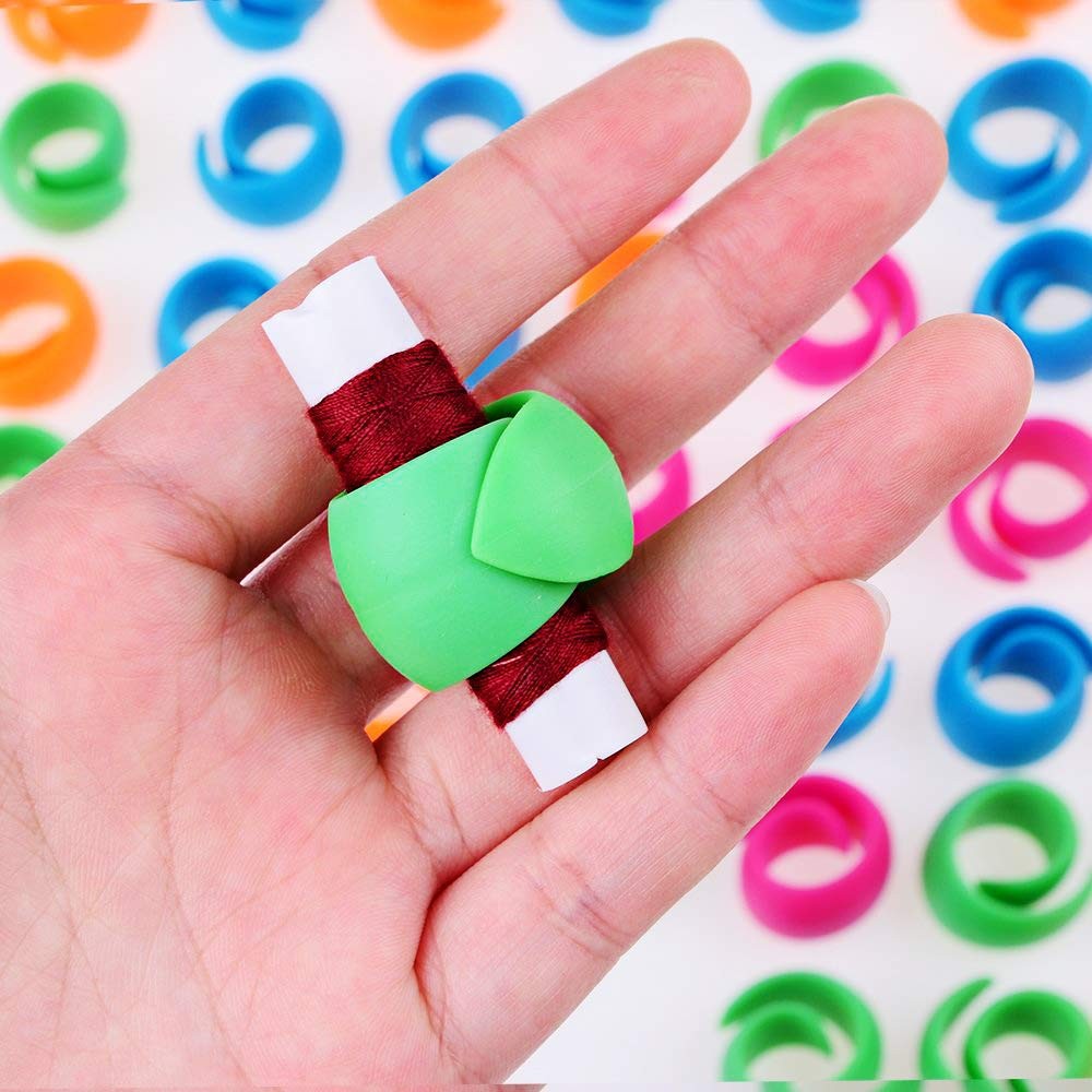 48 pcs Thread Spool Huggers to Prevent Thread Unwinding and Keep Thread Tails...