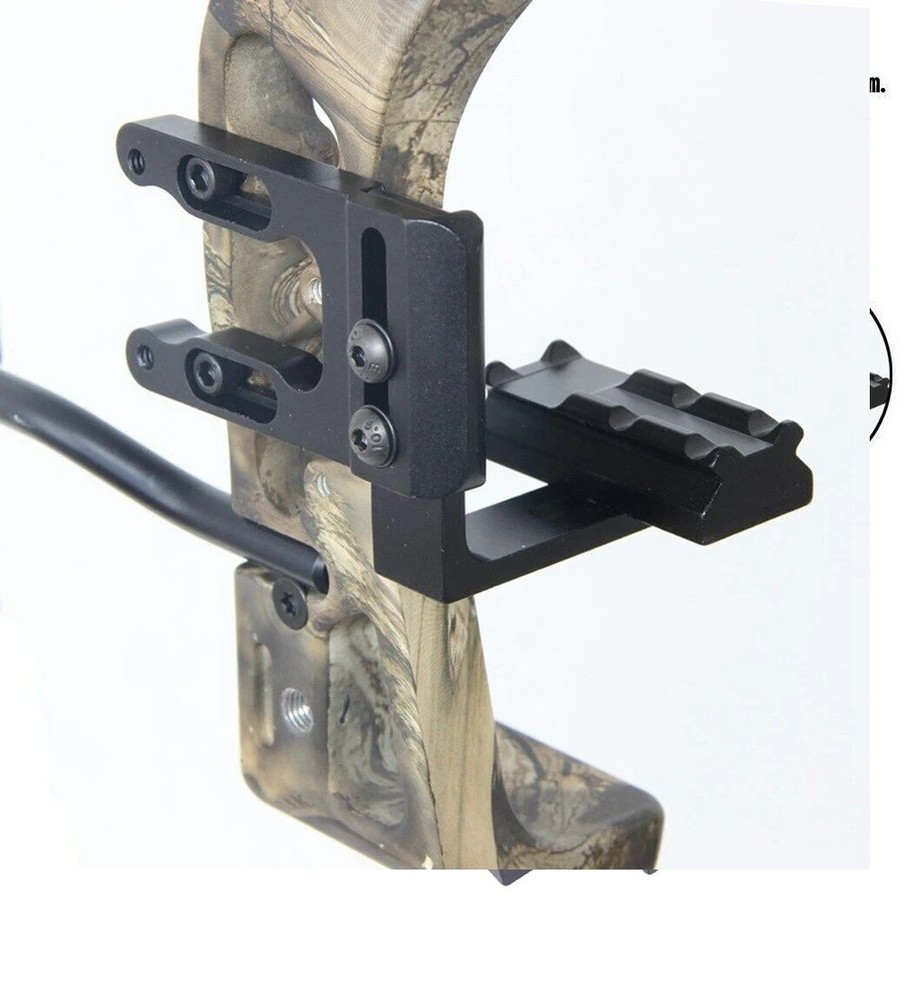 3PC Combo Bracket Mount for Compound Recurve Long Bow+Mini Red Laser+Sight Tool