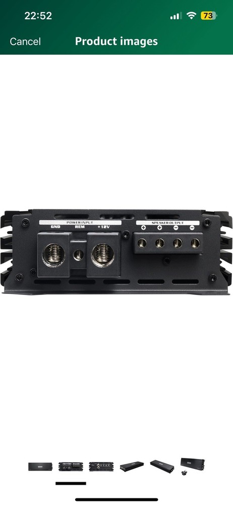Car Audio Amplifier Monoblock Class D