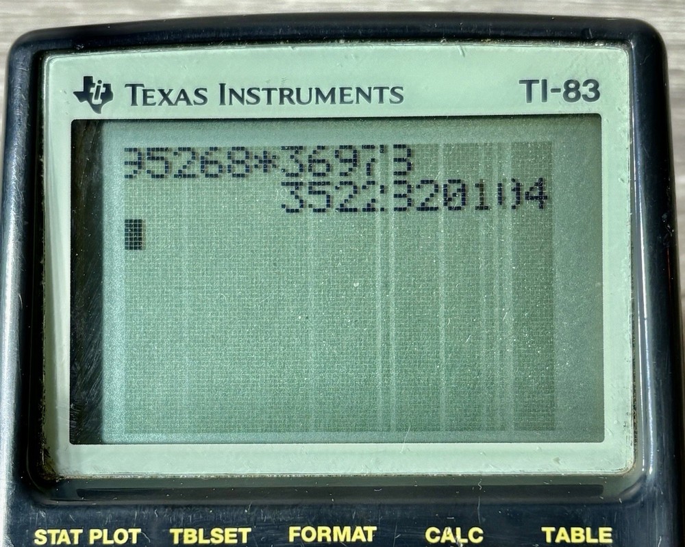 Texas Instruments TI-83 Graphing Calculator Working but has Lines on Screen
