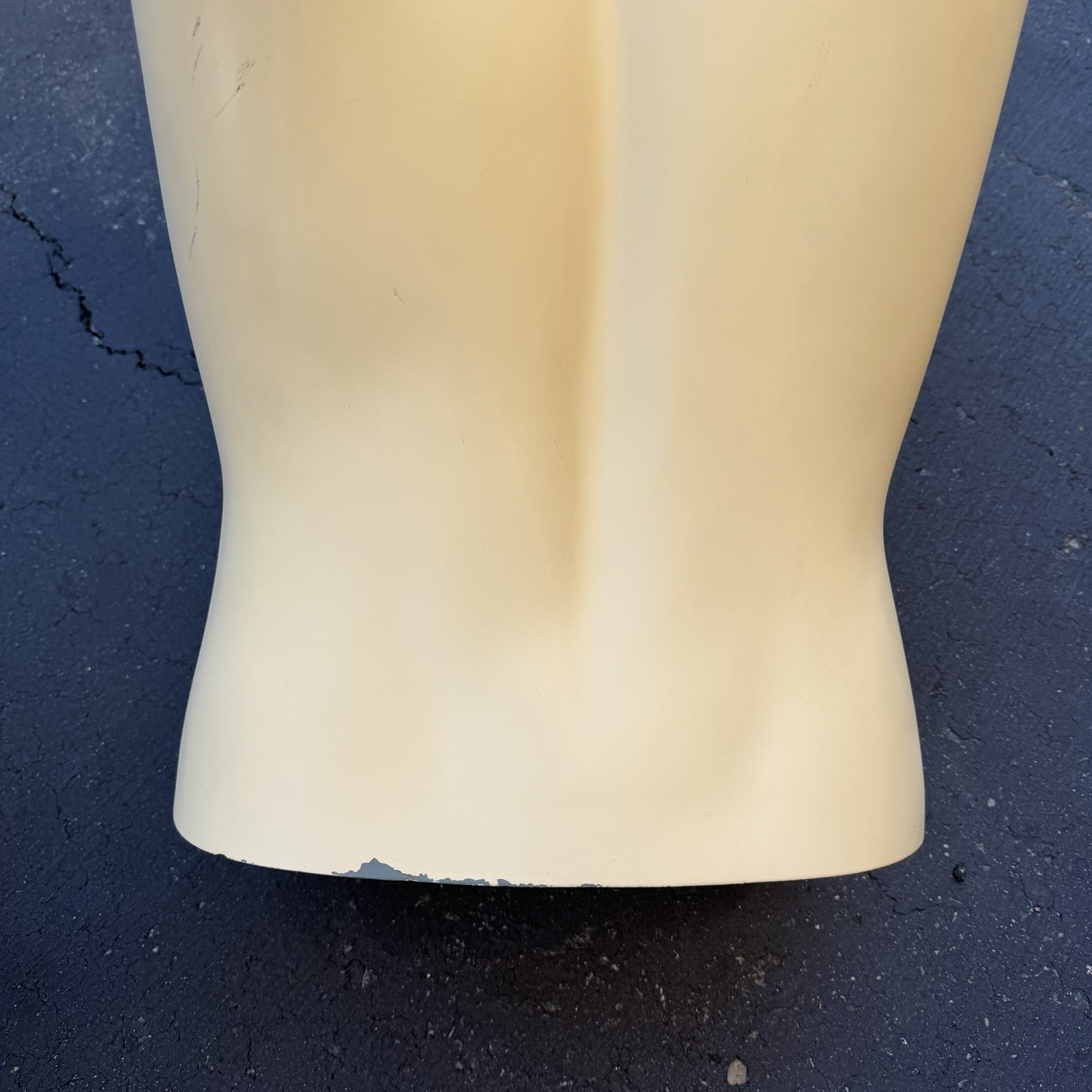 Lady Lulu Vintage Mannequin Torso Head Male Man Muscle Blue Spike Hair Smiling