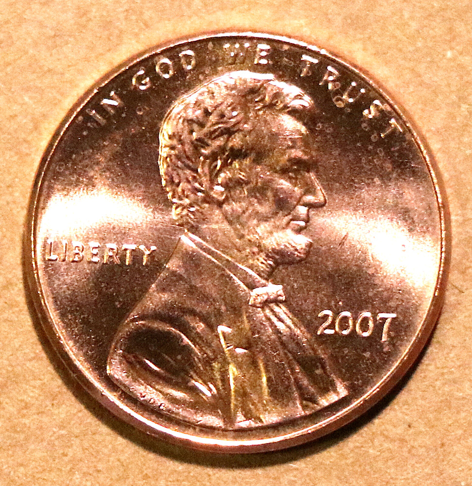 2007 Lincoln Memorial Cents  BU