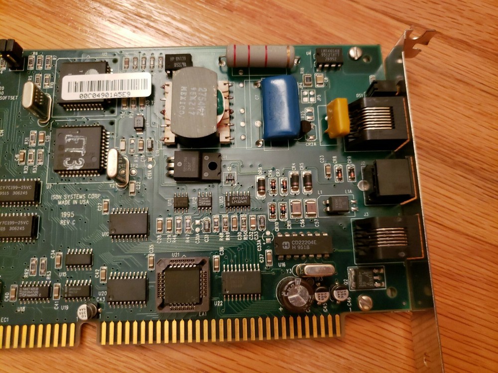 ISDN Systems Corp 1995 Rev C ISA card