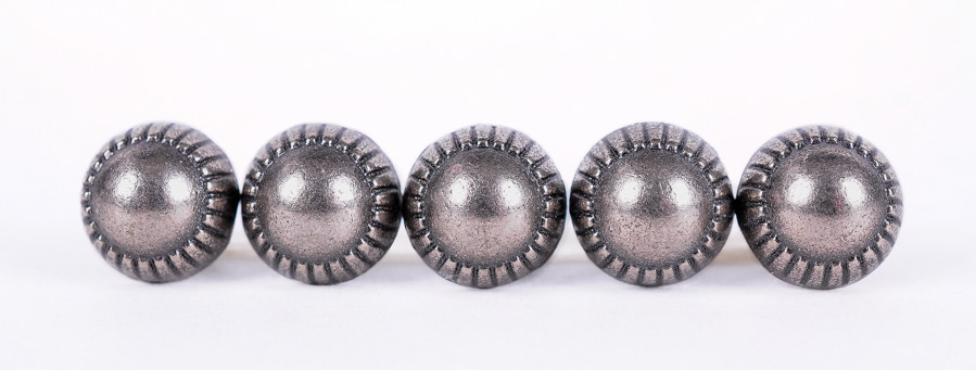 30pcs 12mm Leathercraft Decor Bling Silver-Tone Round-Flat Rivets Studs Conchos