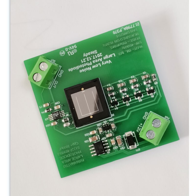 Very Low Noise Large Area Photodiode Amplifier Module ot25