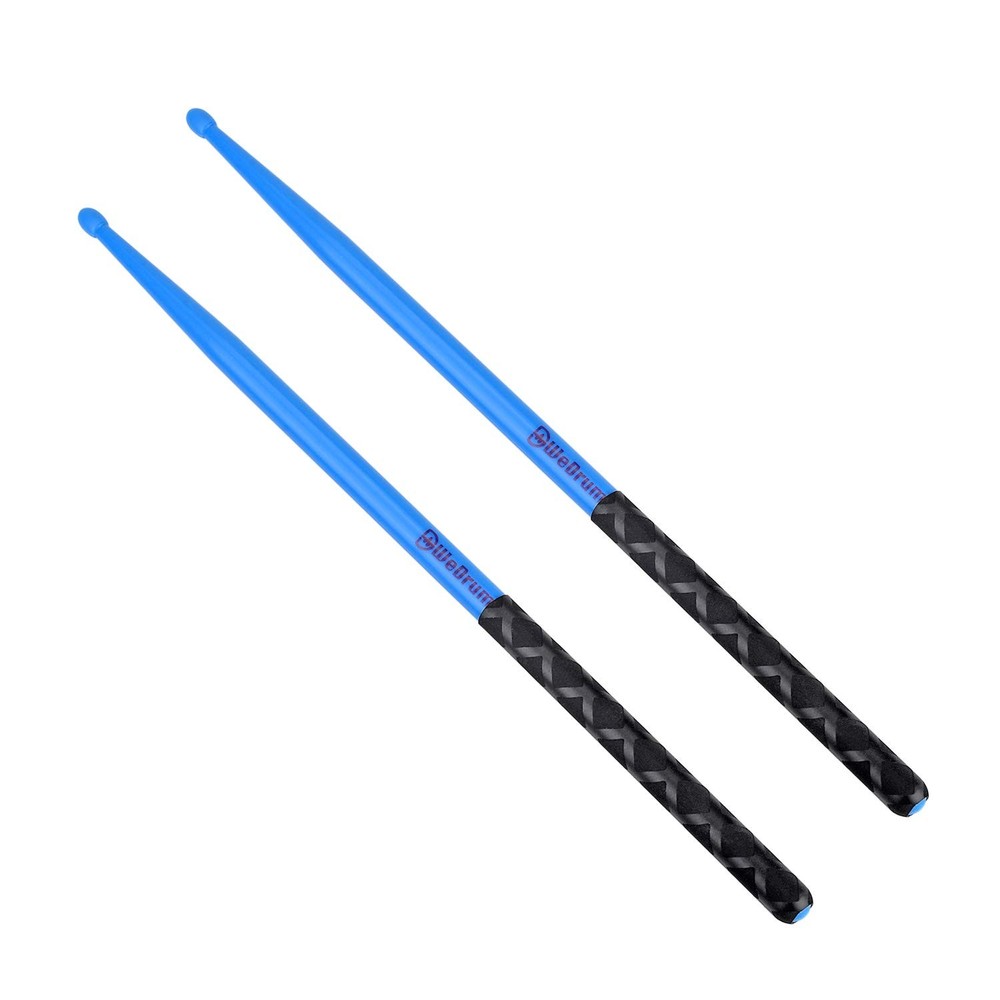 5A Nylon Drumsticks for Drum Set Light Durable Plastic Exercise Blue