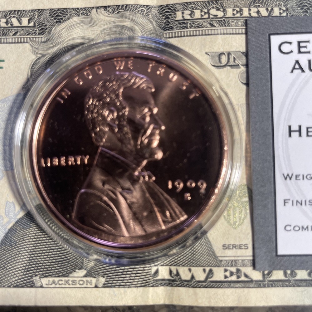 Big Copper Penny. One Ounce