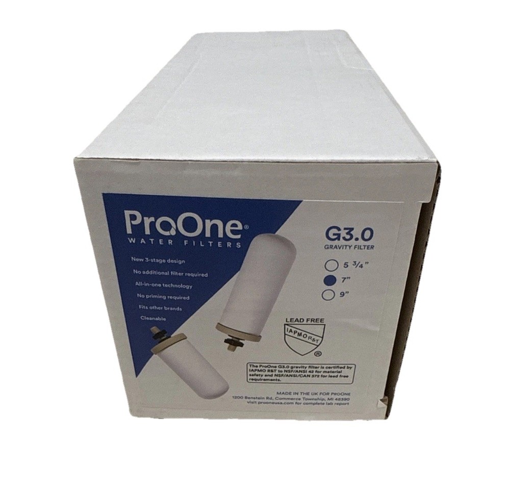 Big+ Gravity Water Filter ProOne G3.0 7" Filter Elements