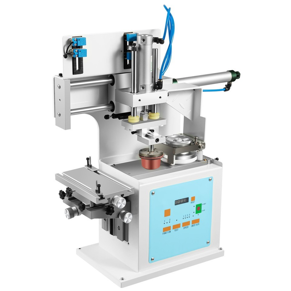 220V Pneumatic Pad Printing Machine Cup Stamping Embossing Ink Press Printer