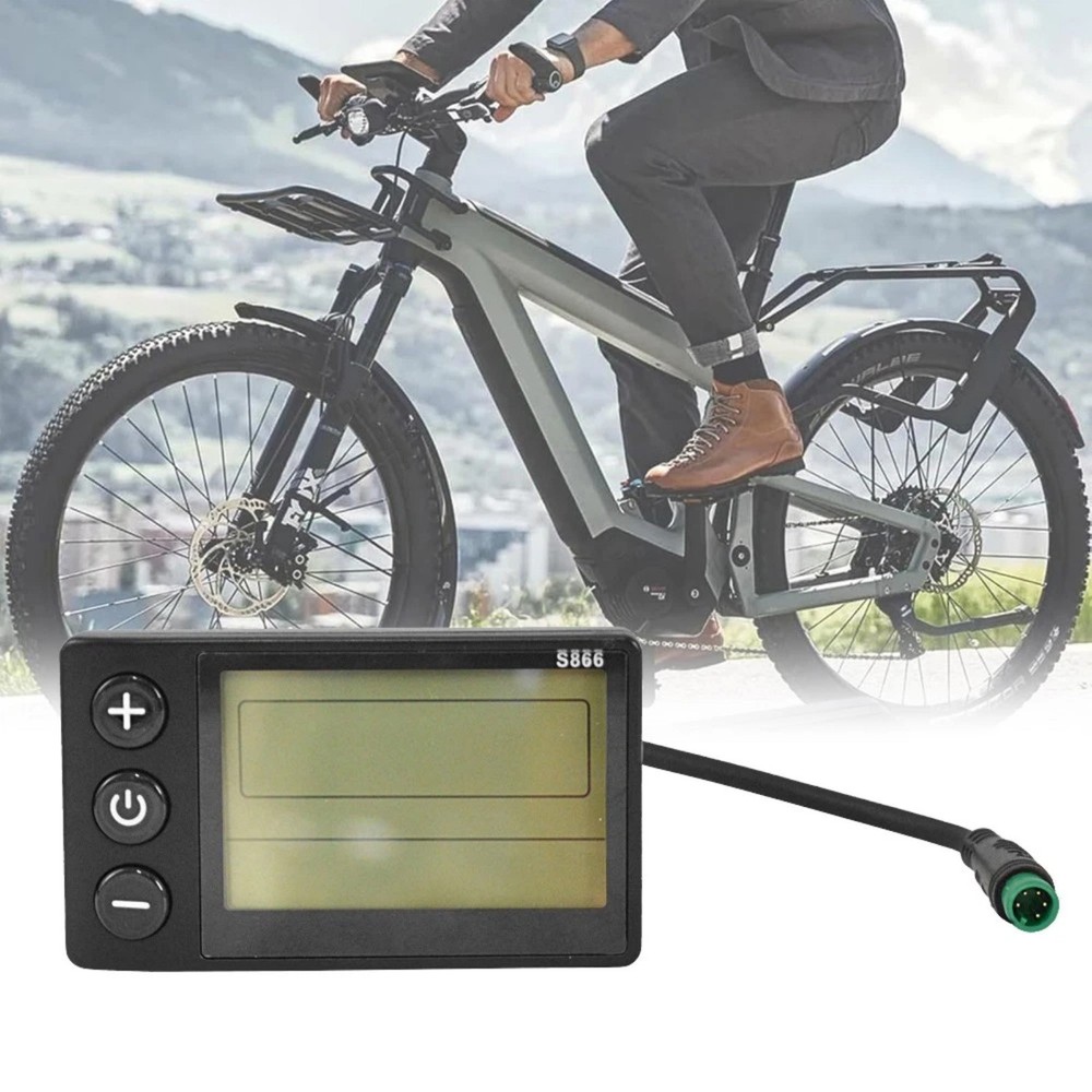 Universal E-Bike Speedometer LCD Screen for Electric Scooter Handlebars 1PCS