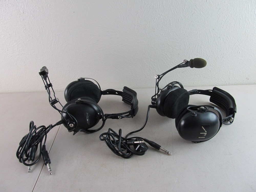 Flightcom and ADI Aviation Headsets AS IS, Untested