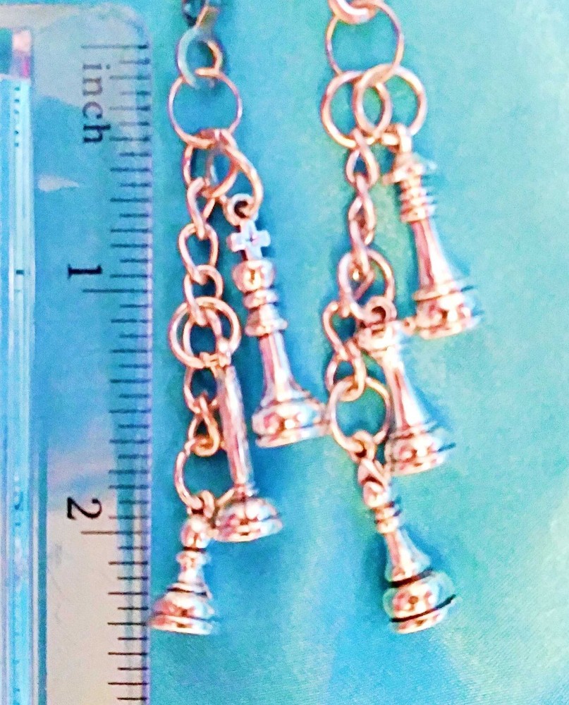 Set of Two ~ CHESS Metal ~ Ceiling Fan Pulls