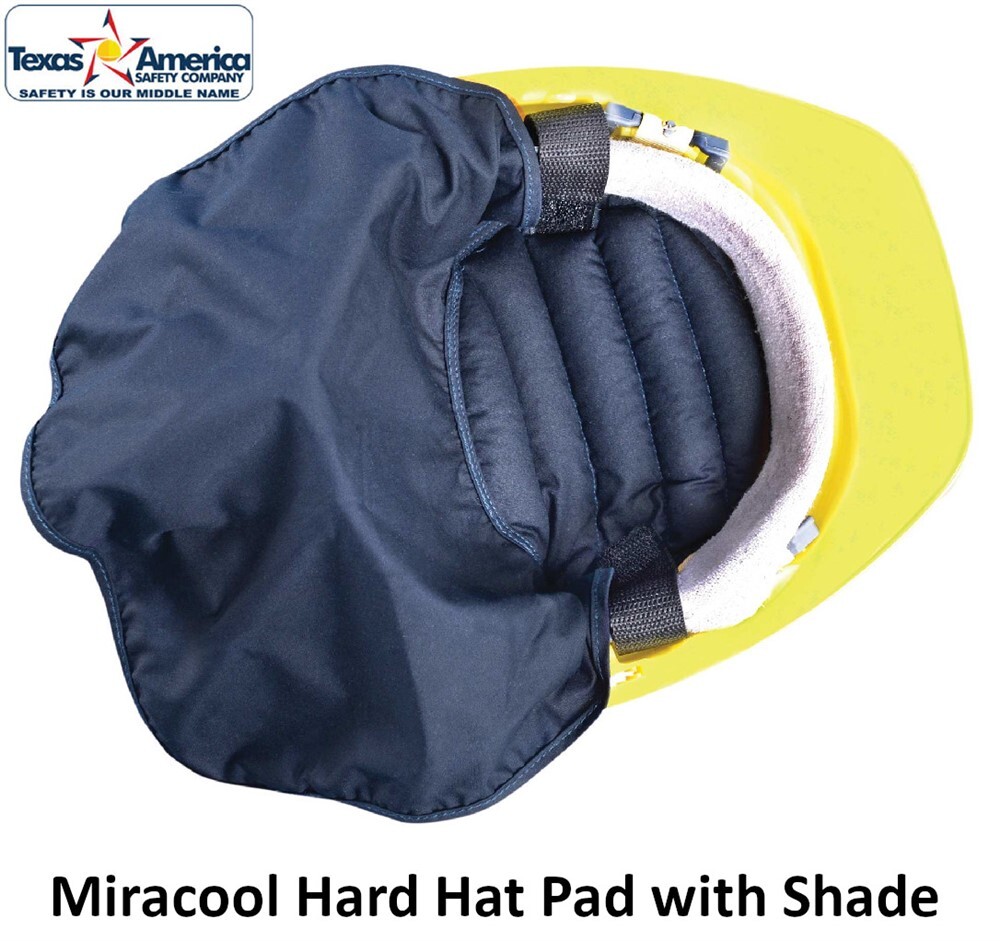 Miracool Hard Hat Cooling Pad With Shade by Occunomix