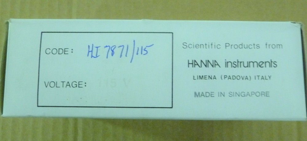 HANNA INSTRUMENTS HI 7871/115 LEVEL CONTROLLER