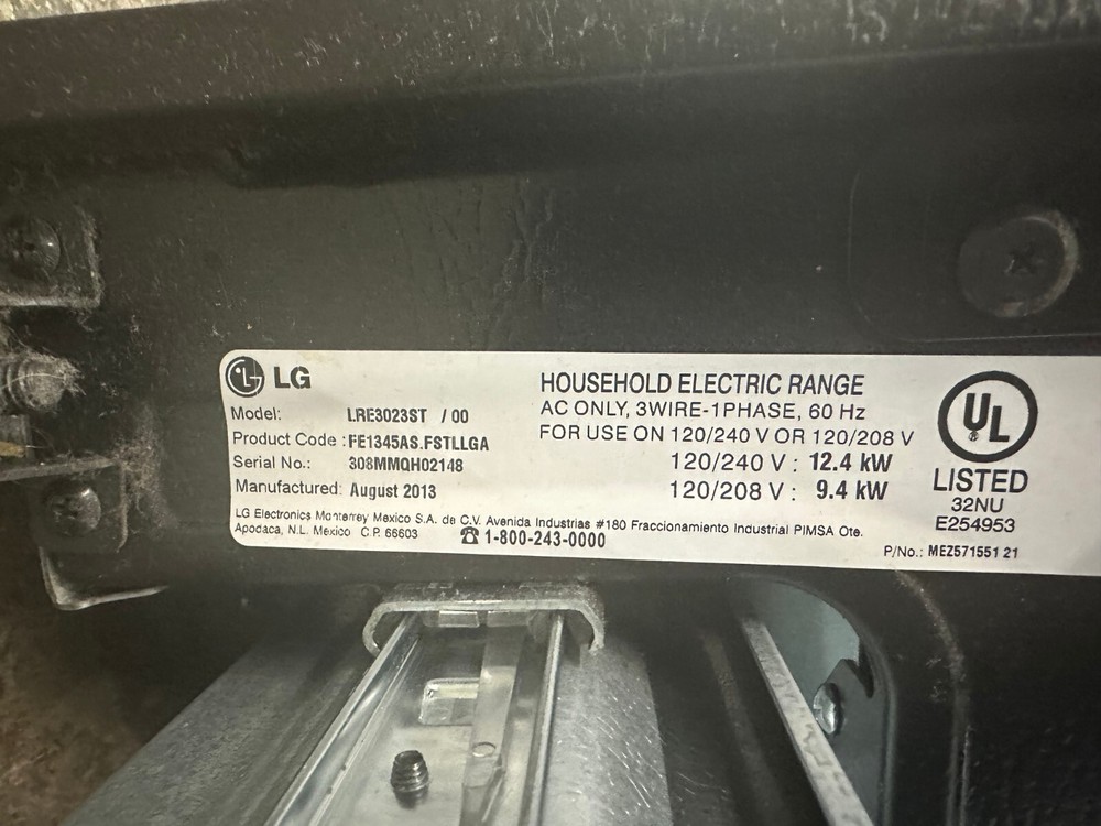 Genuine LG Range Surface Element # MEE62385201