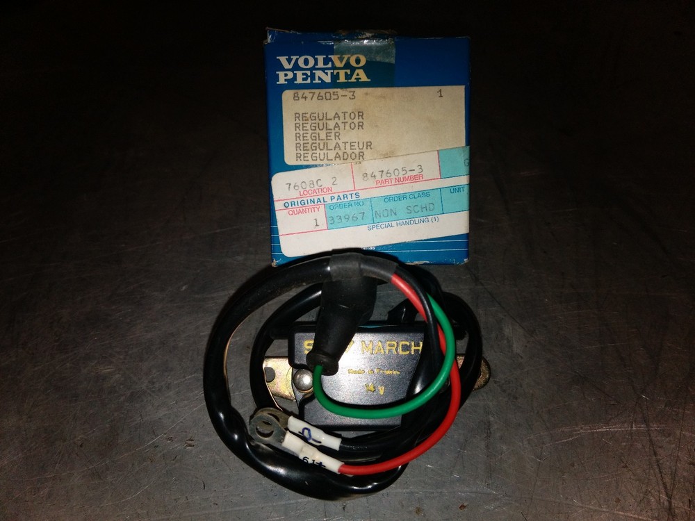 volvo penta voltage regulator # 847605     bin3