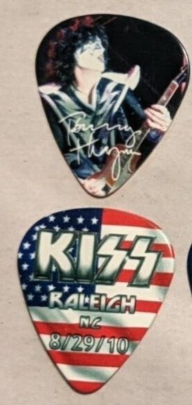 KISS 8-29-2010 RALEIGH NC  Hottest Show On Earth Guitar Pick CITY PICK