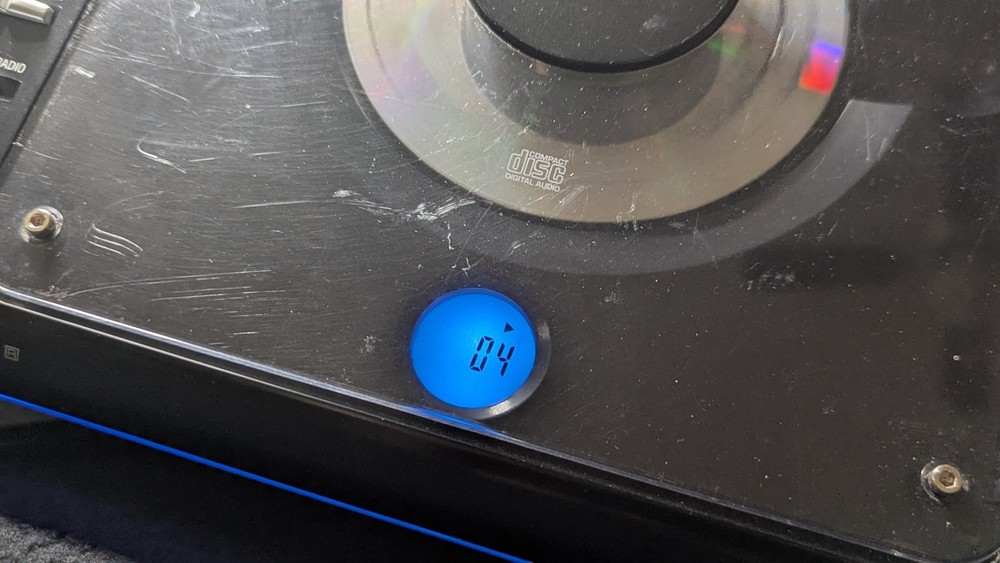 Coby Stereo System CD-CX377 + Speakers *TESTED*WORKING* NO REMOTE