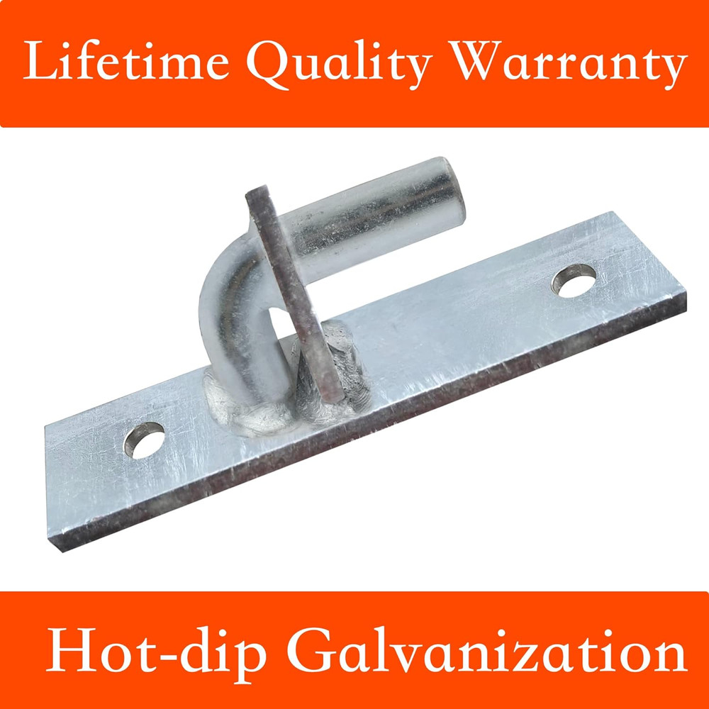 Wall Mount Gate Hinge, Sturdy Fence Gate Hinges Fence Post Chain Link Gate Hinge