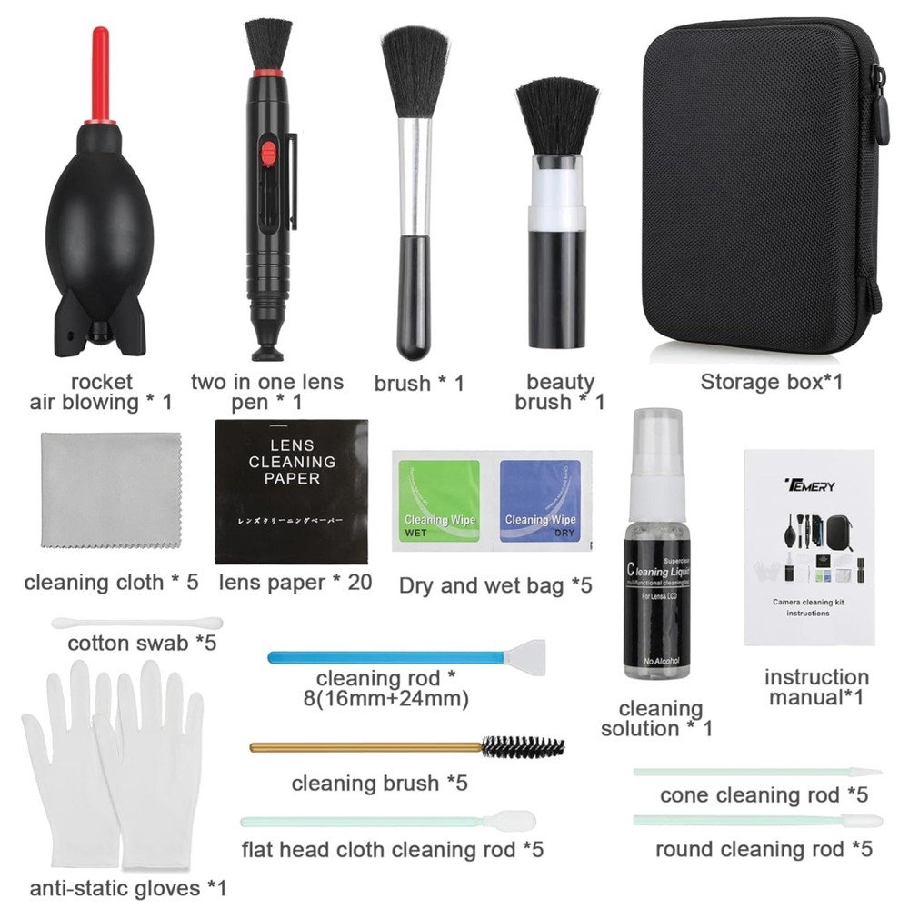 Professional 17-in-1 Camera Cleaning Kit