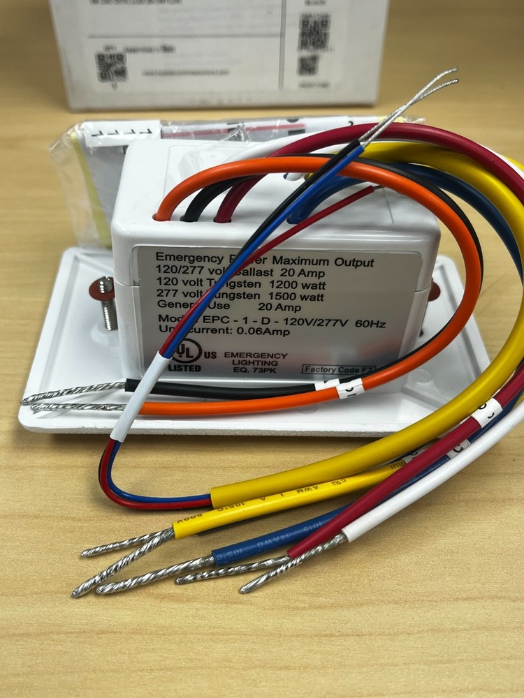 Hubbell UL924EPC1D-UNV Emergency Lighting Control Module, New open box