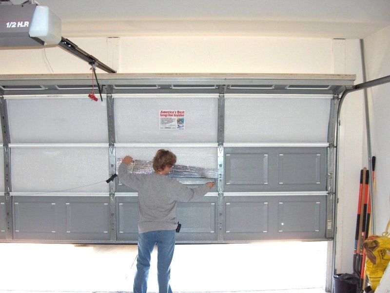 NASATEK Pre-Cut Single Car Garage Door Insulation Kit (Double Layer Version)