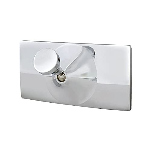 Rectangular Chrome Plated Aluminum Interior Rear View Mirror With Glue-On