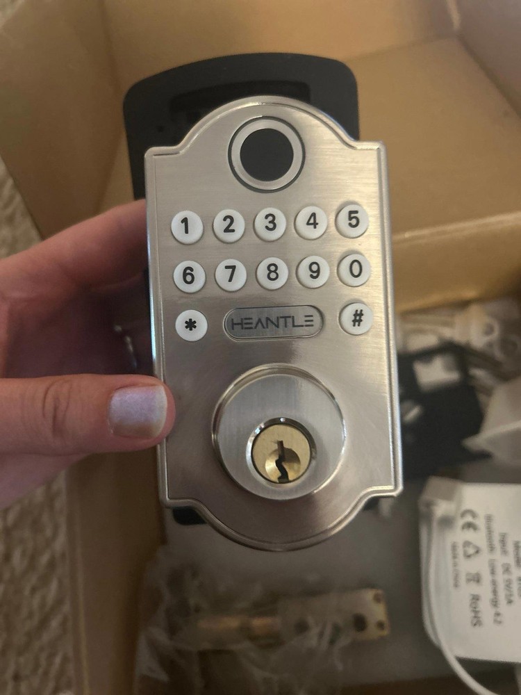 Heantle Digital Deadbolt Keyless Smart Lock Fingerprint Bluetooth