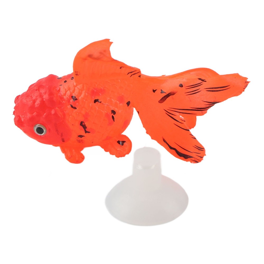 Artificial Fish Glowing Effect Silicone Simulation Gold Fish For Fish Bowl