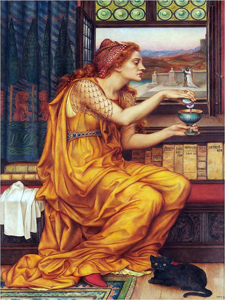 The Love Potion E. De Morgan Tile Mural Kitchen Wall Backsplash Marble Ceramic