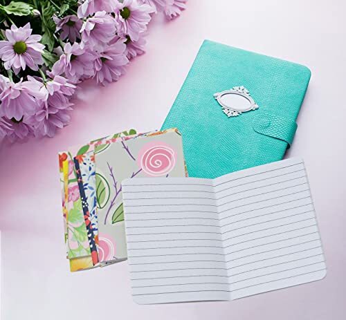 8pcs Mini Notepads Pocket Notebooks, Happy Journal Small Notebooks Bulk for
