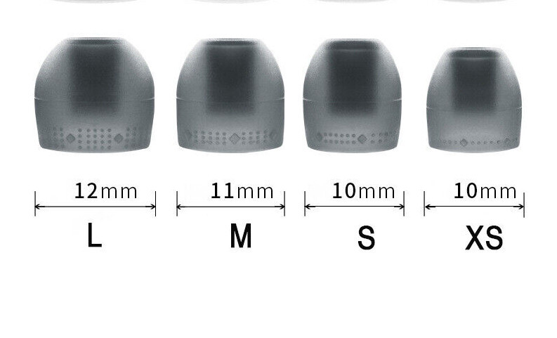 Sony Extended Headphone Replacement Earbud Tips For In-ear Silicone (Set of 8)