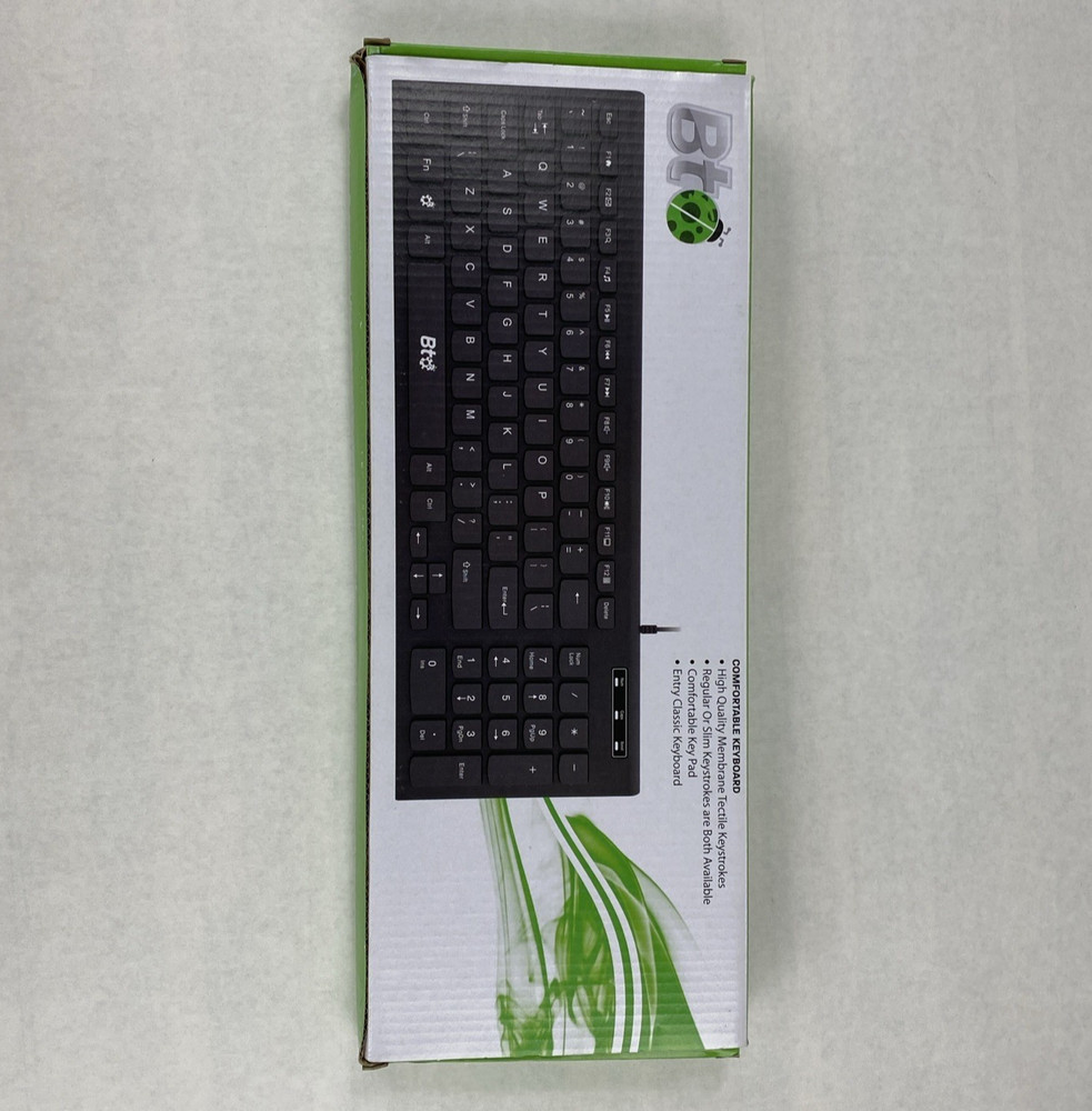 BTO USB Wired Comfortable Keyboard
