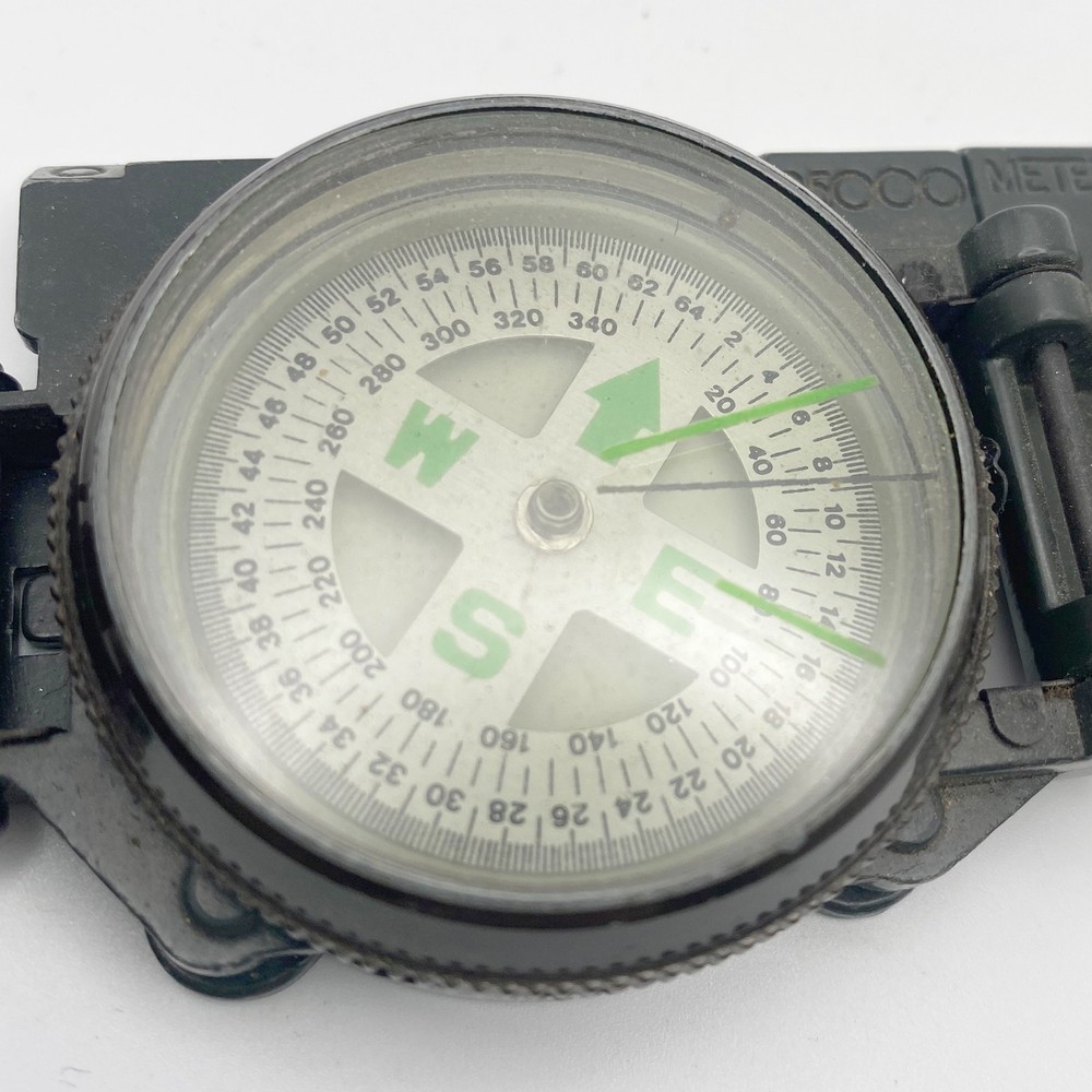 US Military Hunter Green Lensatic Compass - Working