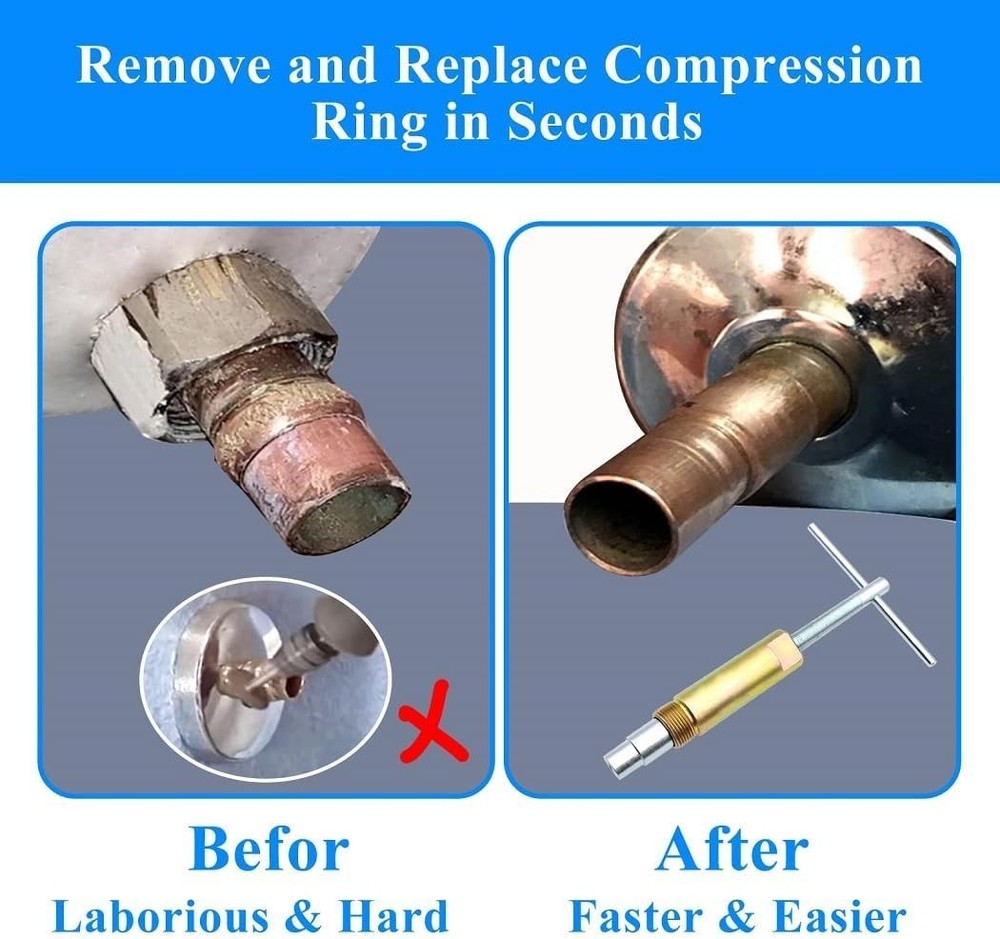 Compression Sleeve Puller Tool for 1/2 Inch Fittings