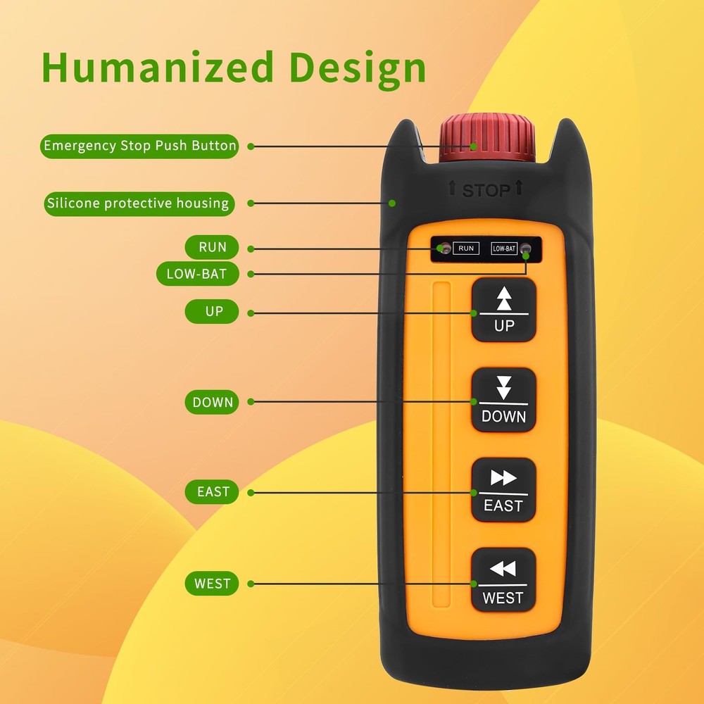 4 Button Wireless Crane Remote Control 220V 380V Industrial Radio Controller ...