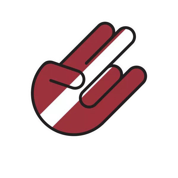 Latvian Shocker Sticker Decal
