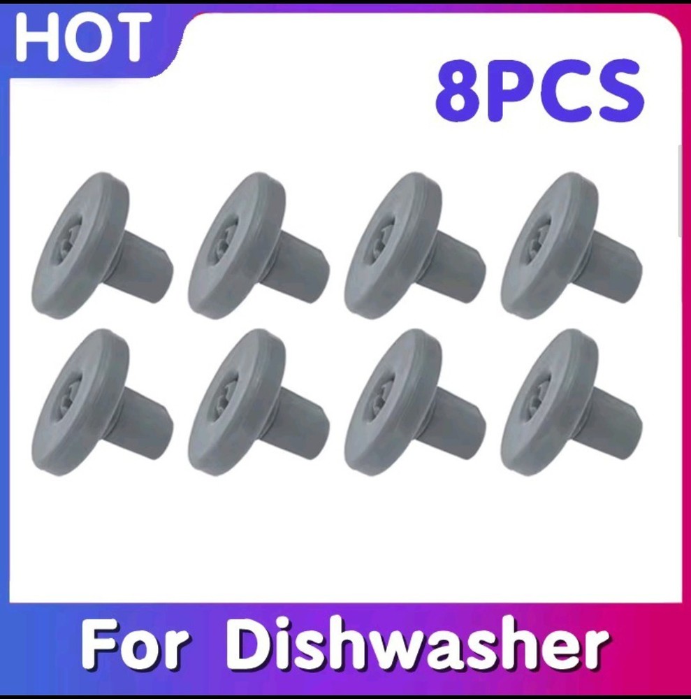 8X Lower Bottom Dishwasher Basket Wheels For Dishlex