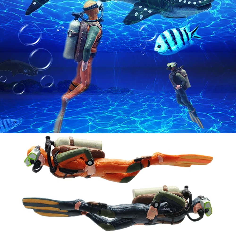 JLEivvi 2 Pack Fish Tank Decorations Creative Floating Aquarium Accessories A...