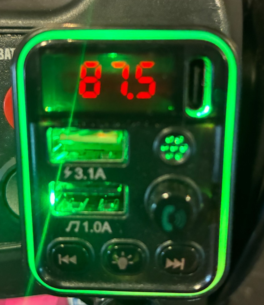 Car Wireless Bluetooth5.0 FM Transmitter MP3 Player USB Fast Car Charger Adapter