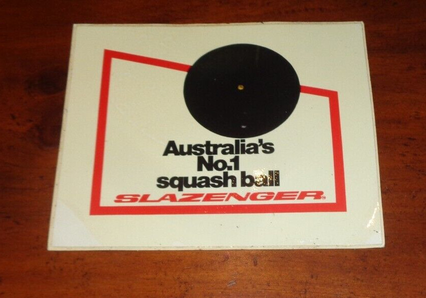 1980s Slazenger Squash sticker