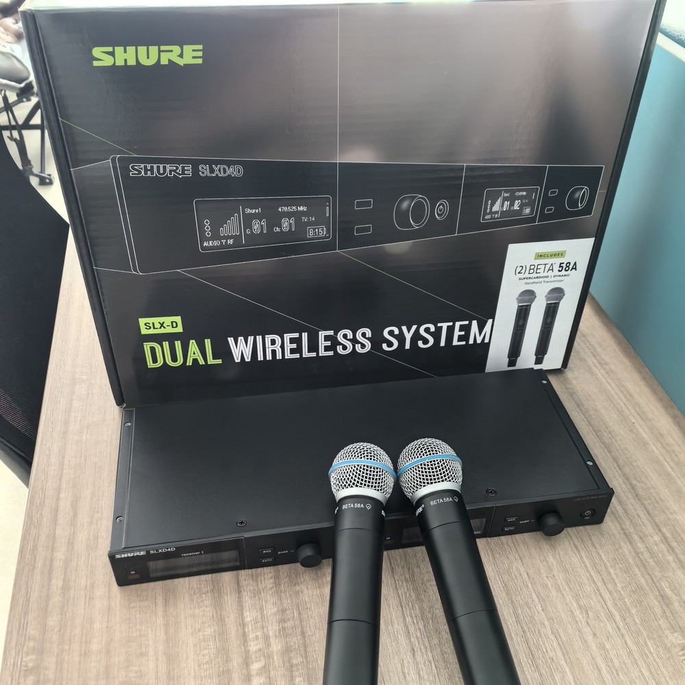 SLXD24D/B58 Dual Wireless Vocal Microphone System With BETA58 US